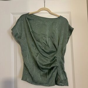 Chic Green Blouse with Elegant Design